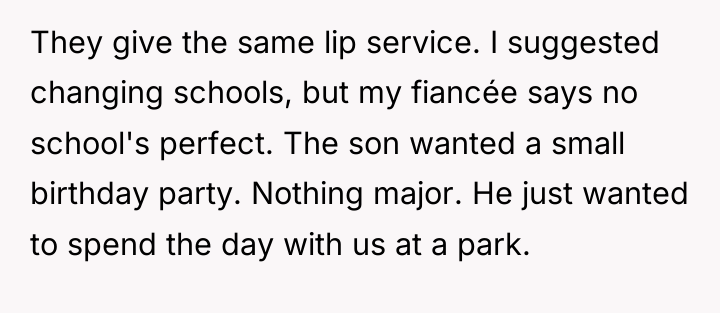 They give the same lip service. I suggested changing schools,...