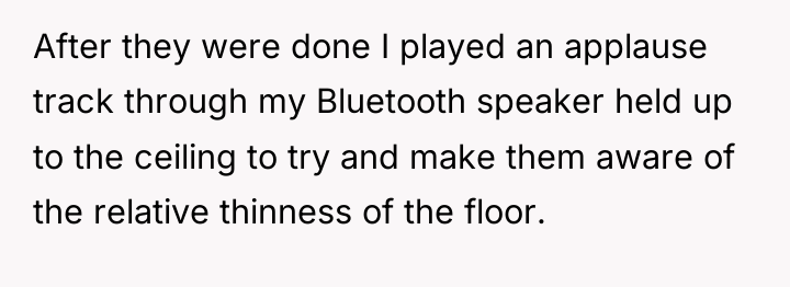 After they were done I played an applause track through...