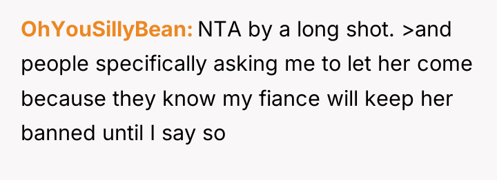 OhYouSillyBean NTA by a long shot. >and people specifically asking...