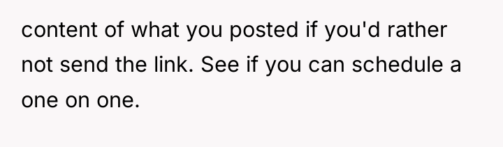 content of what you posted if you'd rather not send...