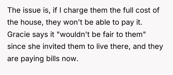 The issue is, if I charge them the full cost...