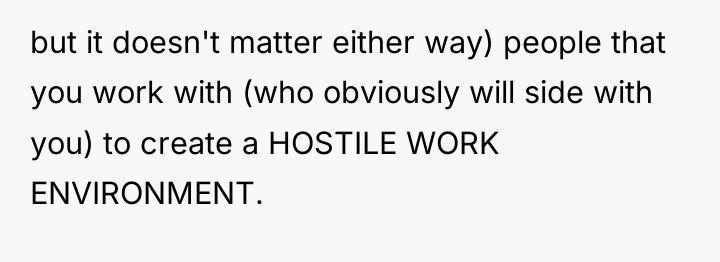 but it doesn't matter either way) people that you work...