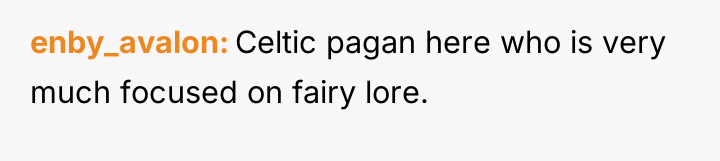enby_avalon Celtic pagan here who is very much focused on...
