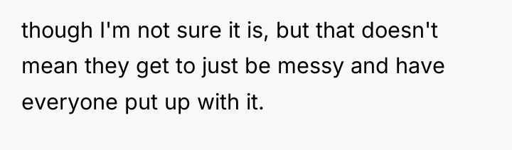 though I'm not sure it is, but that doesn't mean...