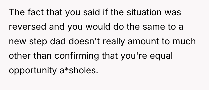 The fact that you said if the situation was reversed...