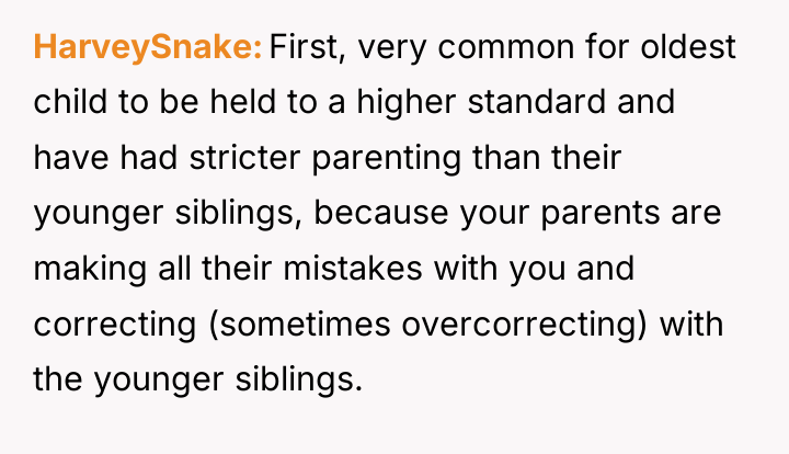 HarveySnake First, very common for oldest child to be held...