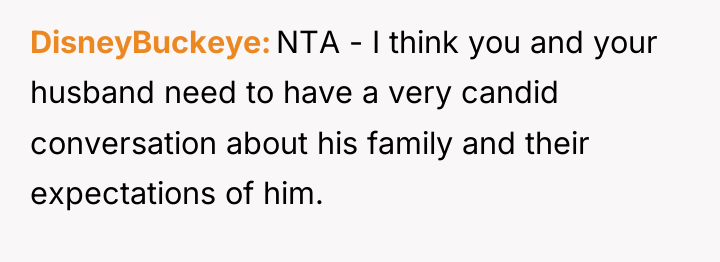 DisneyBuckeye NTA - I think you and your husband need...