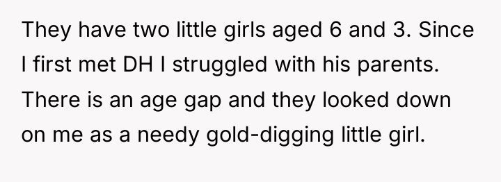 They have two little girls aged 6 and 3. Since...