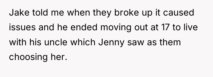 Jake told me when they broke up it caused issues...