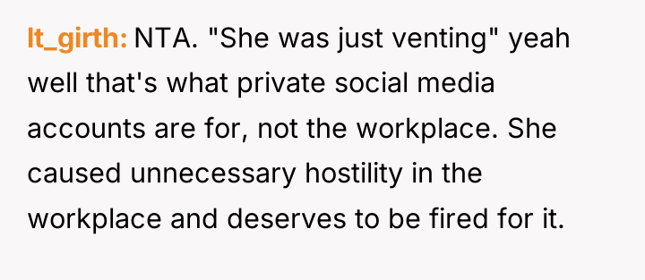 lt_girth NTA. "She was just venting" yeah well that's what...
