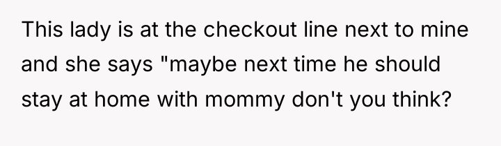 This lady is at the checkout line next to mine...