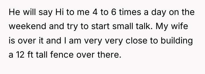 He will say Hi to me 4 to 6 times...