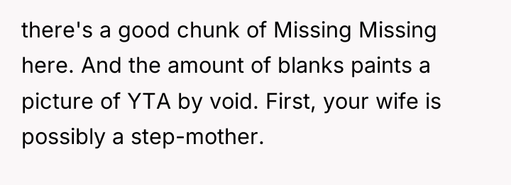 there's a good chunk of Missing Missing here. And the...
