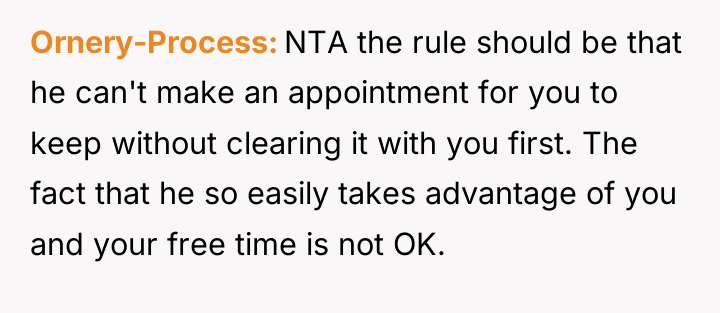 Ornery-Process NTA the rule should be that he can't make...