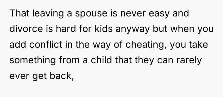 That leaving a spouse is never easy and divorce is...