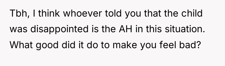Tbh, I think whoever told you that the child was...
