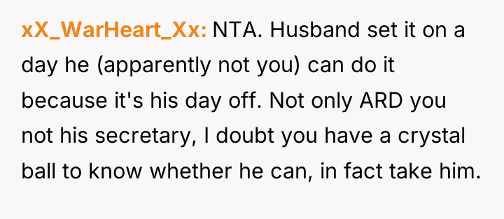 xX_WarHeart_Xx NTA. Husband set it on a day he (apparently...