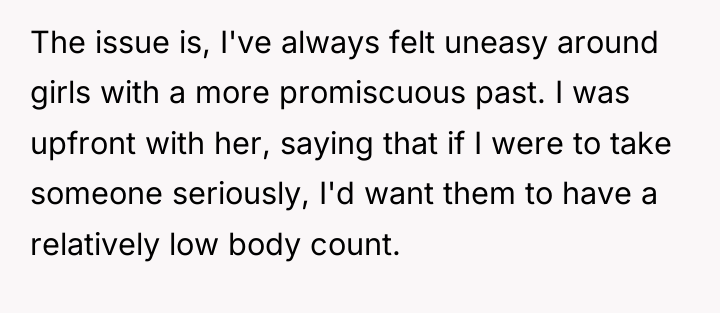 The issue is, I've always felt uneasy around girls with...