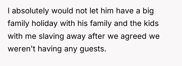 I absolutely would not let him have a big family...