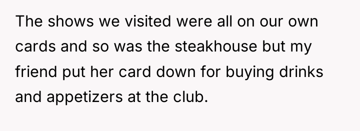 The shows we visited were all on our own cards...