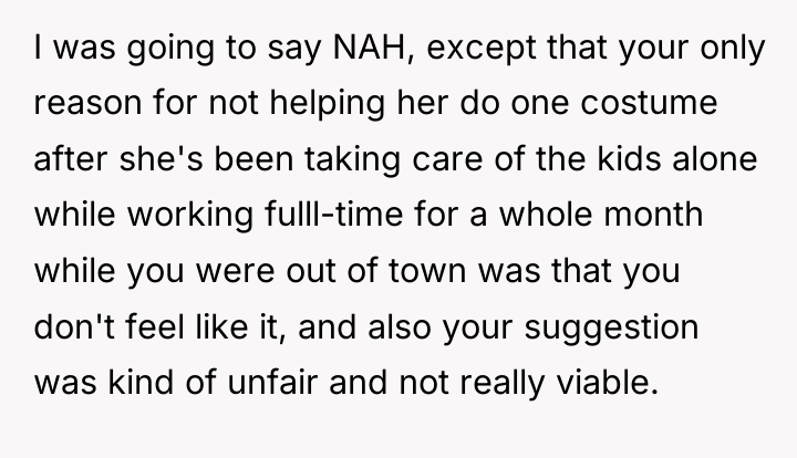 I was going to say NAH, except that your only...
