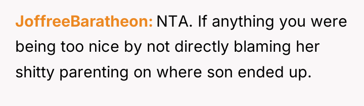 JoffreeBaratheon NTA. If anything you were being too nice by...
