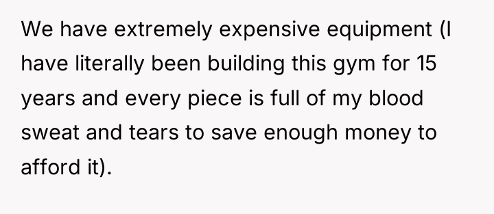 We have extremely expensive equipment (I have literally been building...