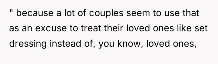 " because a lot of couples seem to use that...