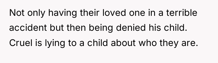 Not only having their loved one in a terrible accident...