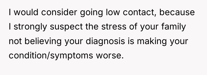 I would consider going low contact, because I strongly suspect...