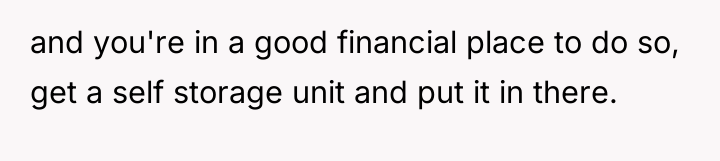 and you're in a good financial place to do so,...