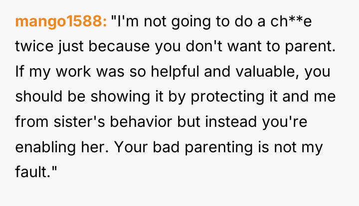 mango1588 "I'm not going to do a ch**e twice just...