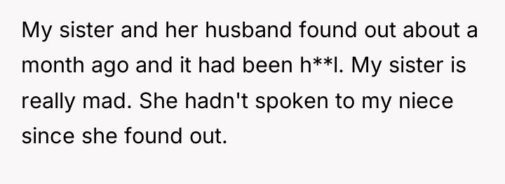My sister and her husband found out about a month...