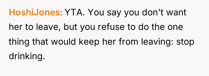 HoshiJones YTA. You say you don't want her to leave,...