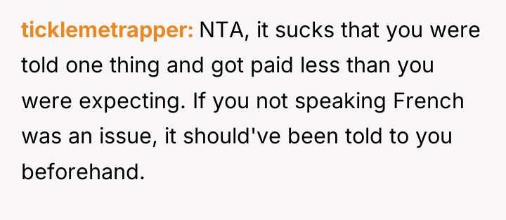 ticklemetrapper NTA, it sucks that you were told one thing...
