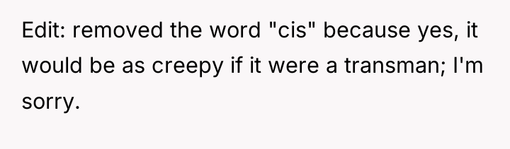 Edit: removed the word "cis" because yes, it would be...
