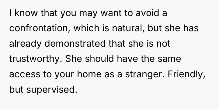I know that you may want to avoid a confrontation,...