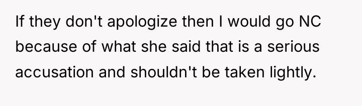 If they don't apologize then I would go NC because...