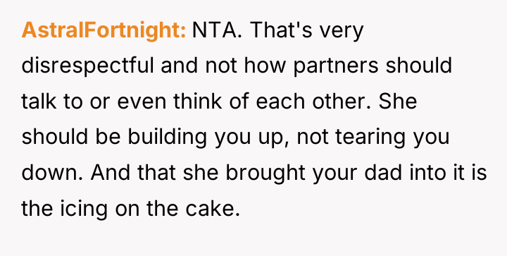 AstralFortnight NTA. That's very disrespectful and not how partners should...