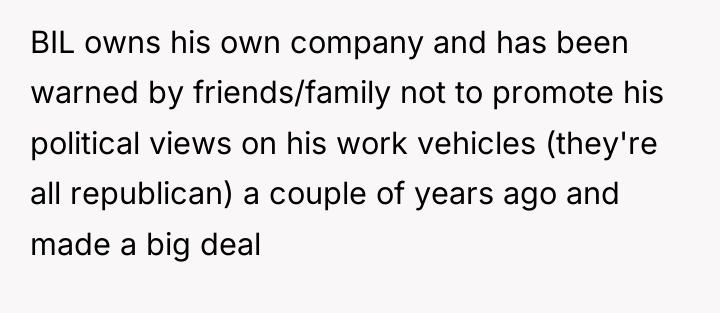 BIL owns his own company and has been warned by...