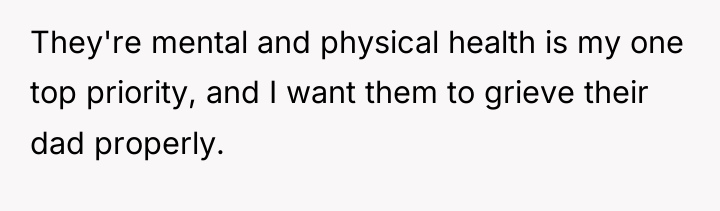 They're mental and physical health is my one top priority,...