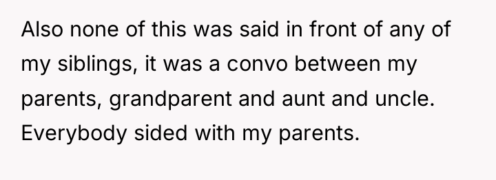 Also none of this was said in front of any...