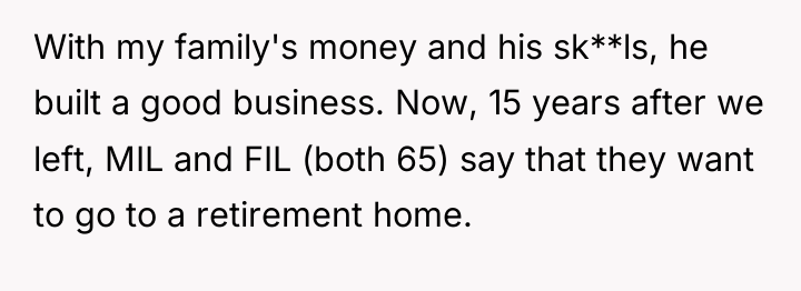 With my family's money and his sk**ls, he built a...