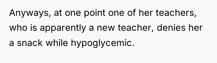 Anyways, at one point one of her teachers, who is...