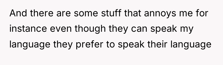 And there are some stuff that annoys me for instance...