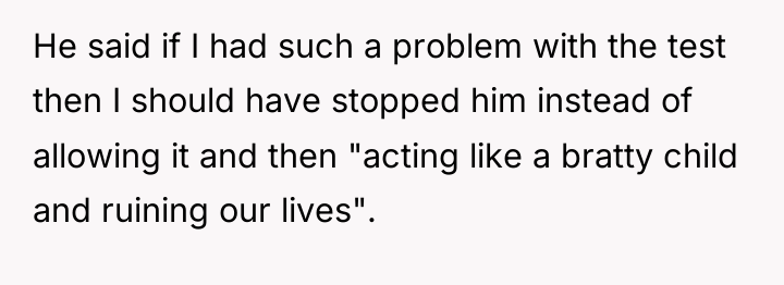 He said if I had such a problem with the...