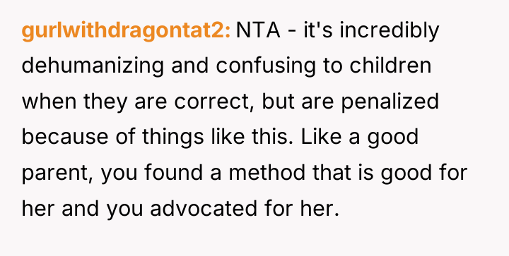 gurlwithdragontat2 NTA - it's incredibly dehumanizing and confusing to children...