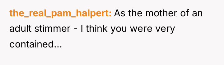 the_real_pam_halpert As the mother of an adult stimmer - I...