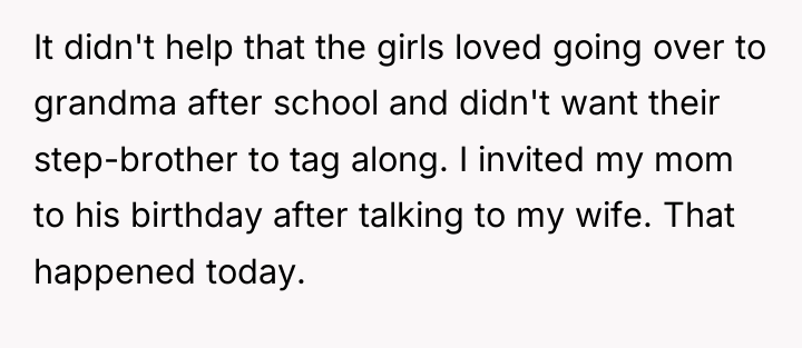 It didn't help that the girls loved going over to...