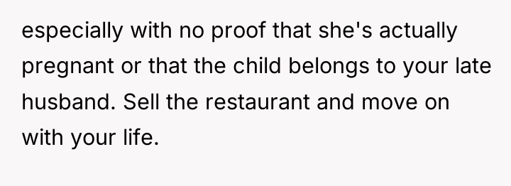 especially with no proof that she's actually pregnant or that...